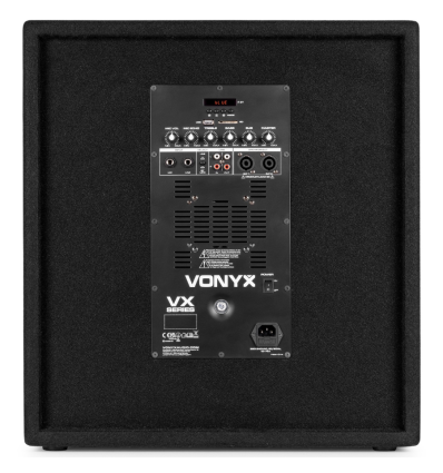 VONYX VX1218BT 2.1 – 1200 W, sub 18" + satélites 12"