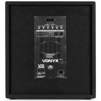 VONYX VX1218BT 2.1 – 1200 W, sub 18" + satélites 12" VONYX VX1218BT 2.1 – 1200 W, sub 18" + satélites 12"