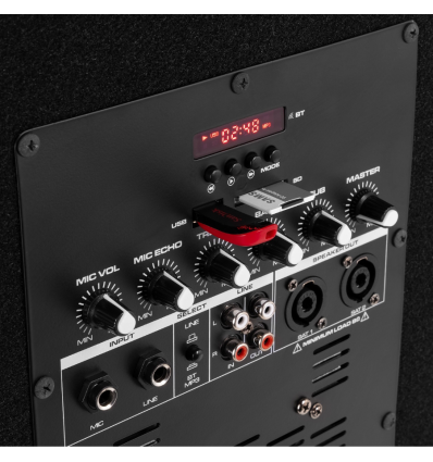VONYX VX1218BT 2.1 – 1200 W, sub 18" + satélites 12"