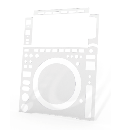 TOPDJ SKIN Alpha Tetha CDJ-3000X – Protector transparente