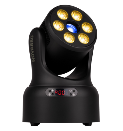 Nova68G‑BK BeamZ / Wash + Gobo negra 30W híbrida