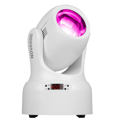 Nova80B‑WH Beam 80W blanco / Beam potente compacto