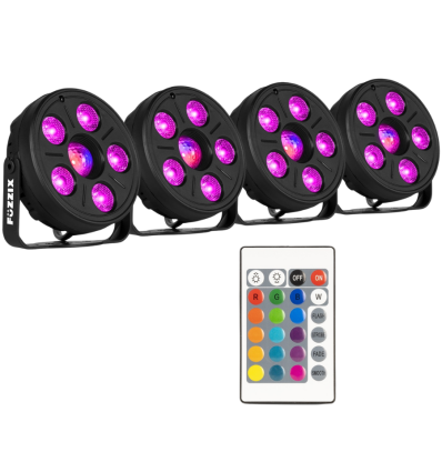 Fuzzix Comet M06 Party Par Set – Iluminación RGB para fiestas