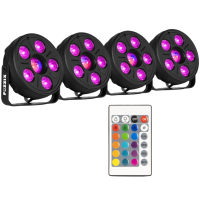 Fuzzix Comet M06 Party Par Set – Iluminación RGB para fiestas