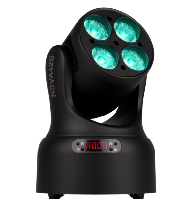 BeamZ NOVA420‑BK 4×20W Wash RGBW – Cabeza móvil DMX pro