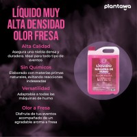 Líquido humo fresa alta densidad | Seguro y aromático