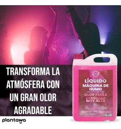 Líquido humo fresa alta densidad | Seguro y aromático