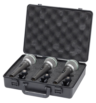 Samson Q6 3‑Pack – 3 micrófonos dinámicos profesionales
