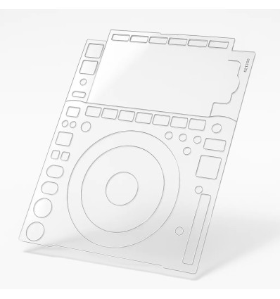 TOP DJSKIN Pioneer DJ CDJ-3000 – Protector transparente y reutilizable