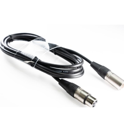 Cable XLR balanceado WELX Blackwaves 9 m