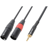 Cable PD Connex CX70‑3 2×XLR a jack 3,5 mm 3 m