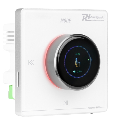 Power Dynamics B100W — Amplificador empotrable blanco 4x25W