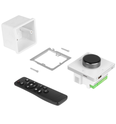 Power Dynamics B100W — Amplificador empotrable blanco 4x25W