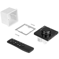 Power Dynamics B100B — Amplificador empotrable negro 4x25W