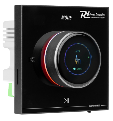 Power Dynamics B50B — Amplificador empotrable negro 2x25W