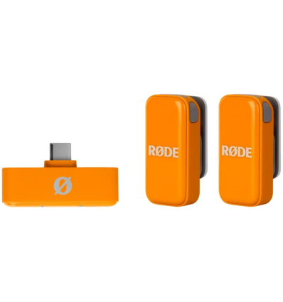 RØDE Wireless Micro USB‑C Orange – Micrófono inalámbrico kit 2 TX