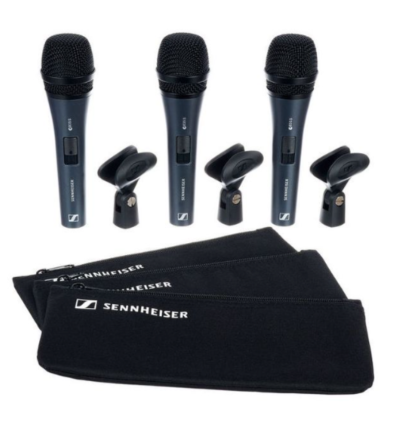 Micrófonos Sennheiser E835‑S Pack 3 – Vocales & Evento DJ