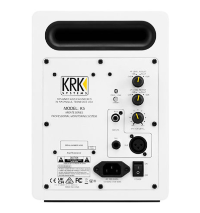 KRK KREATE 5 White – Monitor activo 5″ con Bluetooth blanco