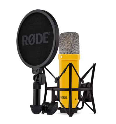 RØDE NT1 Signature Yellow – Micrófono estudio 1″ + accesorios