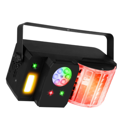 Fuzzix Stellar1 Multi DJ LED Effect – 5 efectos en 1 con DMX y mando