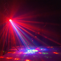 Fuzzix Stellar1 Multi DJ LED Effect – 5 efectos en 1 con DMX y mando Fuzzix Stellar1 Multi DJ LED Effect – 5 efectos en 1 con DMX y mando