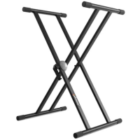 Audibax Onyx 130 – Soporte de teclado doble tijera profesional