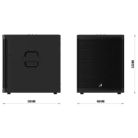 Audibax DSP15s G2 Subwoofer 15″ Activo 600W – Audio DJ