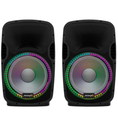 Audibax Party 215 LED Set 2 Altavoces 15″ Bluetooth 1200W