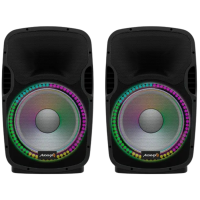 Audibax Party 215 LED Set 2 Altavoces 15″ Bluetooth 1200W