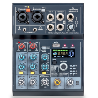 Mezclador 4 canales Soundsation MIOMIX 4LS con efectos