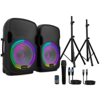 Audibax Party 212 LED Set – Pack 2 altavoces 12″ Bluetooth
