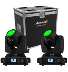 Audibax Monster Beam 7R Double + Flightcase – Kit Cabezas Beam