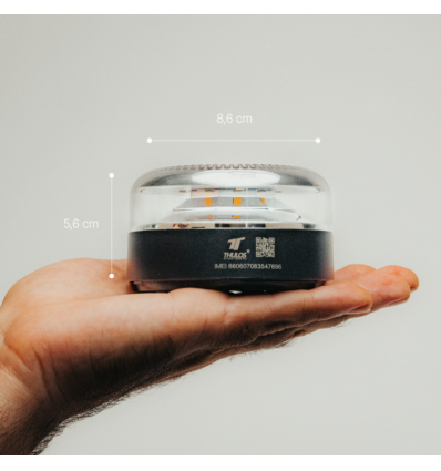 Baliza V16 geolocalizable Thulos homologada con funda