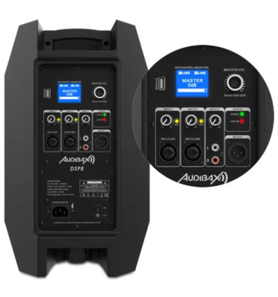 Audibax DSP8 G2 – Altavoz activo 8″ con DSP profesional