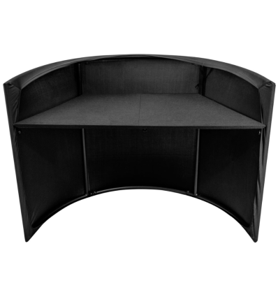 Mesa DJ portátil Omnitronic Curved Mobile Event Stand – 162×74 cm