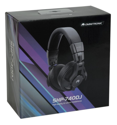 Auriculares DJ Omnitronic SHP‑740DJ – Plegables y potentes