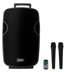 Audibax Denver 12 – Altavoz activo 12″ batería, trolley y micrófonos