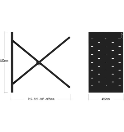 Audibax Onyx 200 – Soporte DJ regulable para controlador y portátil