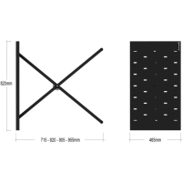 Audibax Onyx 200 – Soporte DJ regulable para controlador y portátil