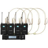 Audibax AWM 403 – Sistema micro diadema inalámbrico 4 canales