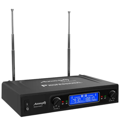 Audibax Missouri 2500 – Micrófono inalámbrico doble Lavalier/Diadema