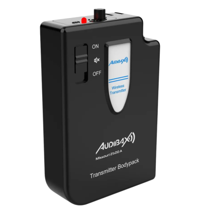 Audibax Missouri 2500 – Micrófono inalámbrico doble Lavalier/Diadema