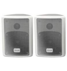 Audibax PR‑41W – Altavoces pasivos 75 W blanco con soporte pared