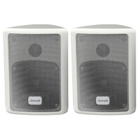 Audibax PR‑41W – Altavoces pasivos 75 W blanco con soporte pared