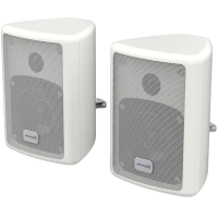 Audibax PR‑41W – Altavoces pasivos 75 W blanco con soporte pared