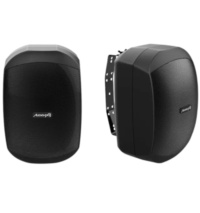 Audibax Ovo 6 Black – Pareja Altavoces Pared IP65 6″