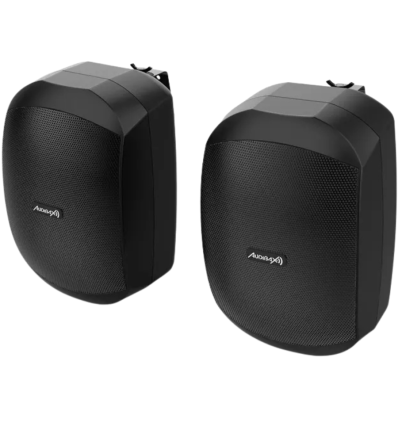 Audibax Ovo 6 Black – Pareja Altavoces Pared IP65 6″