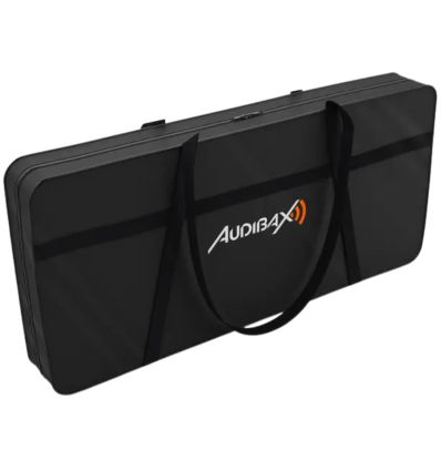 Cabina DJ Audibax Pro Event con bolsa y tela blanca
