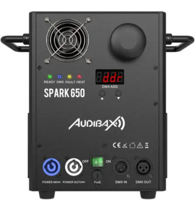 Audibax Spark 650 Máquina de Fuego Frío 650W para eventos