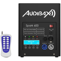 Audibax Spark 600 – 2 máquinas fuego frío + flightcase